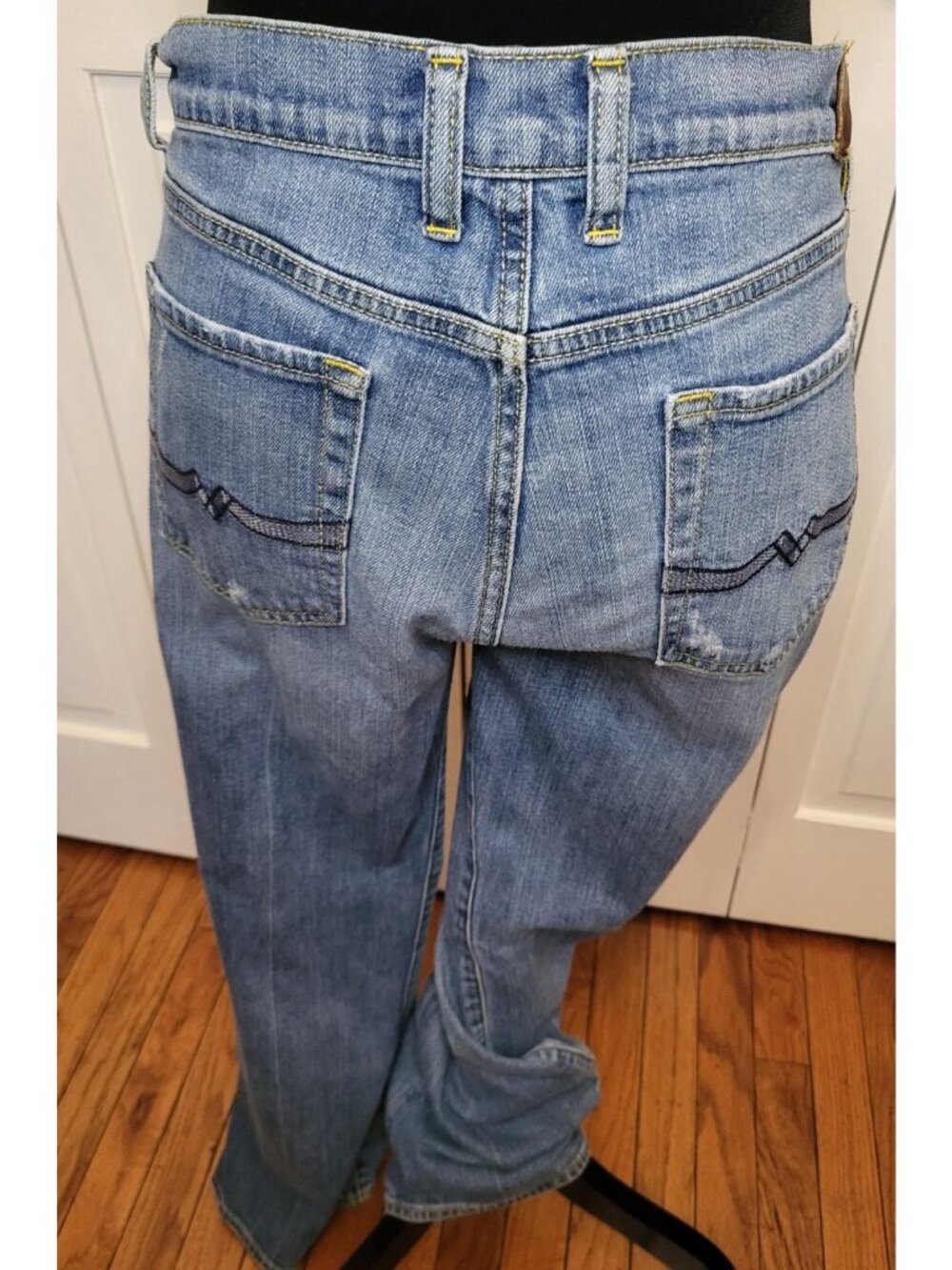 Vintage Y2K Lucky Brand Jeans Bootcut Low Rise sz 12/31 Short 00s Back to School - Picture 2 of 12